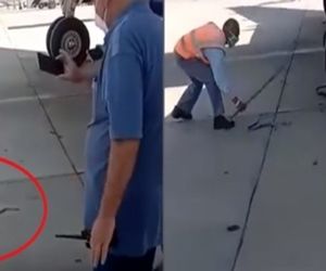 پیدا شدن مار در لاستیک هواپیما در پاکستان