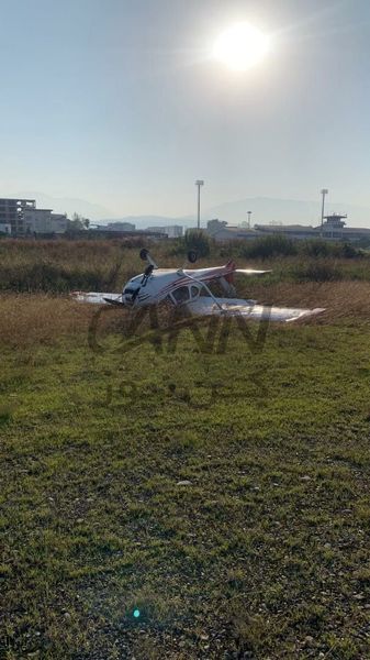 اختصاصی | خروج هواپیمای فوق‌سبک از باند فرودگاه نوشهر