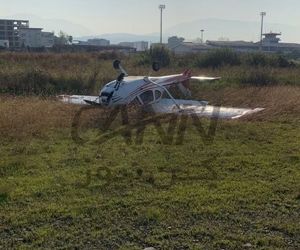 اختصاصی | خروج هواپیمای فوق‌سبک از باند فرودگاه نوشهر