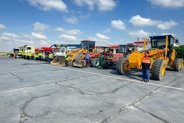 برگزاری مانور عملیات زمستانی فرودگاه گرگان
