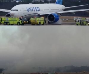 آتش‌سوزی موتور بوئینگ ۷۷۷ یونایتد هنگام تیک‌آف؛ بازگشت اضطراری به فرودگاه