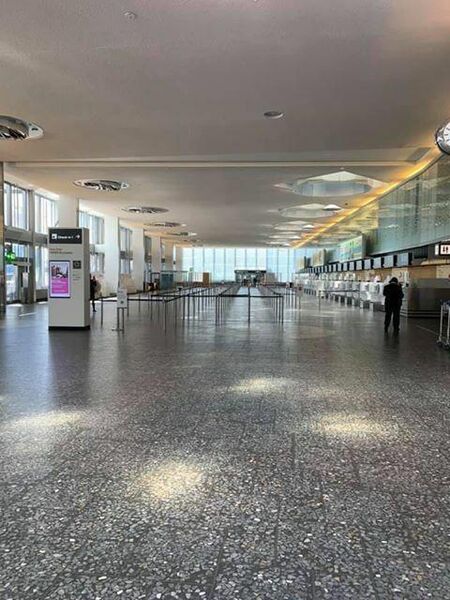 تصاویری از فرودگاه شهر زوریخ در روزهای بحران ویروس کرونا 
