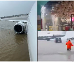 سیل در فرودگاه مالاگا پروازها را مختل کرد