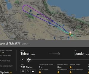 بازگشت پرواز لندن ایران ایر به فرودگاه امام