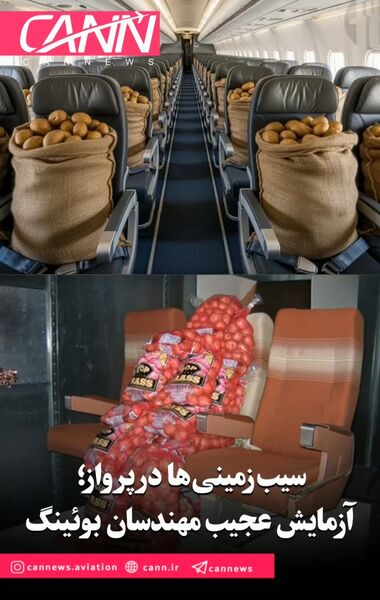 سیب‌زمینی‌ها در پرواز؛ آزمایش عجیب مهندسان بوئینگ