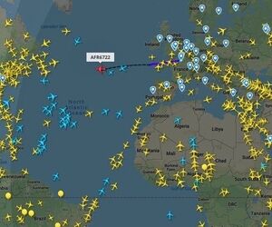 مفهوم انواع رنگ‌ها در flightradar 24