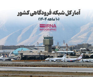 آمار کل شبکه فرودگاهی کشور (۱۰ ماهه ۱۴۰۴)
