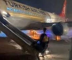 تخلیه پرواز ترکیش به دلیل آتش گرفتن ارابه فرود