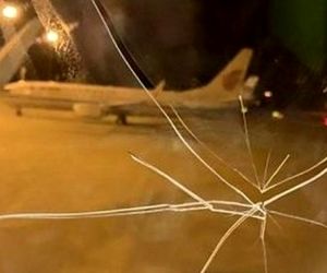 فرود اضطراری هواپیما به خاطر حرکت جنون آمیز زن مست