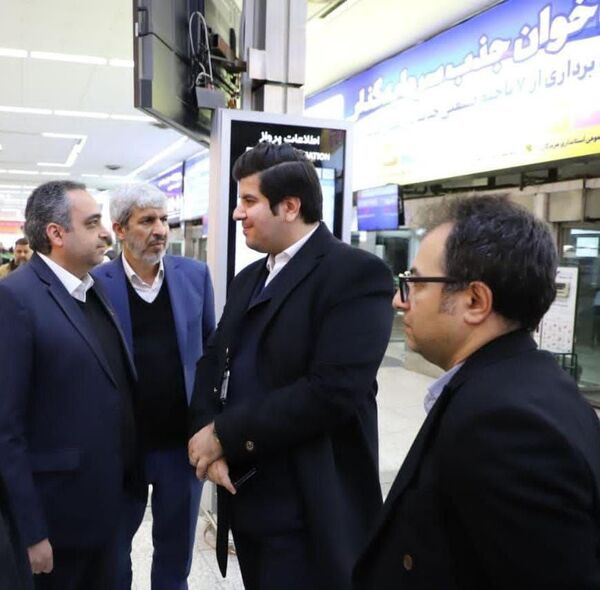 بازدید سرزده‌ خلبان عادل نورعلی مدیرعامل شرکت هواپیمایی کاسپین از فرودگاه مهرآباد +تصاویر