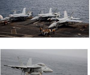 سقوط همزمان جنگنده و بالگرد نیروی دریایی آمریکا در دریای چین جنوبی