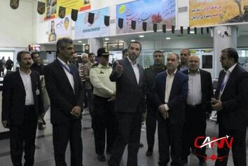افتتاح چند پروژه فرودگاه بیرجند با حضور اسفندیاری