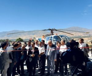 افتتاح آشیانه بالگرد اورژانس هوایی بروجرد