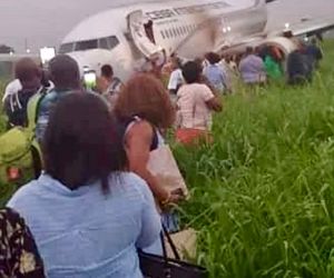  خروج بوئینگ شرکت هواپیمایی سیبا از باند فرودگاه مالابو +فیلم