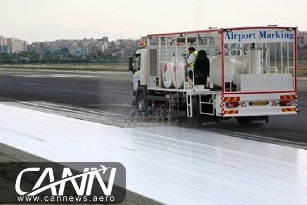 باند ۲۹ فرودگاه مهرآباد با تجهیزات ساخت متخصصان داخلی خط کشی شد