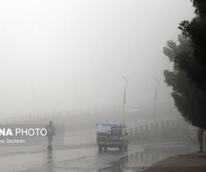 «مه» دید افقی در فرودگاه کرمانشاه را به ۱۵۰ متر رساند