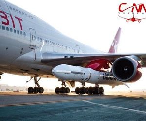 اولین اتصال موشک فضایی به بوئینگ ۷۴۷