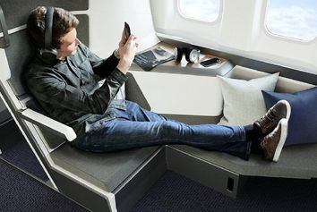 ساخت صندلی ‌‎های تخت خواب شو برای هواپیما