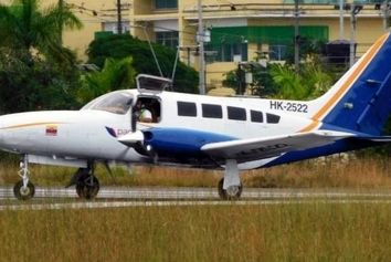 ۱۰ کشته در سانحه سقوط هواپیما در کلمبیا