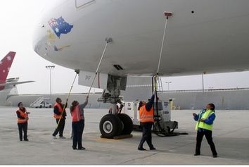 شست‌وشوی ایرباس 380 دردوران فراغت