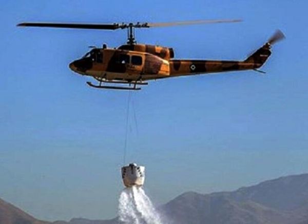 ۳۰ سورتی پرواز برای اطفای حریق جنگل الیت انجام شد