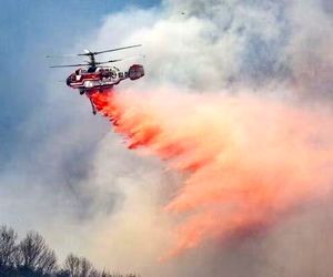 سقوط بالگرد آب‌پاش کره‌ای 
حین عملیات اطفای حریق