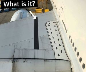 نوار مشکی قرار گرفته بر روی بالهای هواپیمای بویینگ ۷۷۷ چیست؟