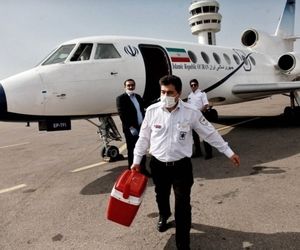 انتقال فوری قلب اهدایی توسط بالگرد اورژانس