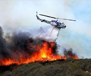 آتش‌سوزی گسترده در پلدختر / اعزام ۲ فروند بالگرد به منطقه