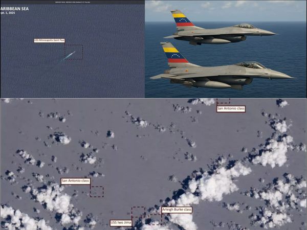 تنش در کارائیب، جنگندهای ونزوئلا بر فراز ناو آمریکایی به پرواز درآمدند