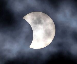 ماه‌گرفتگی جزئی در ایران قابل رویت است +نقشه خسوف