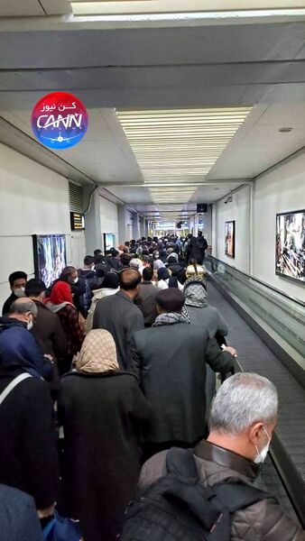 سوء مدیریت دوباره فرودگاه امام(ره) در حفظ فاصله‌گذاری اجتماعی
