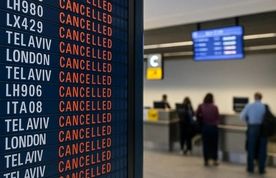لغو پروازهای
 چند شرکت بزرگ هواپیمایی به تل‌آویو