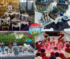 تصاویری از سفره‌های هفت‌سین ترمینال‌های فرودگاه مهرآباد تهران