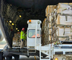 ورود هواپیمای شرایط اضطراری روسیه به فرودگاه بیروت +فیلم