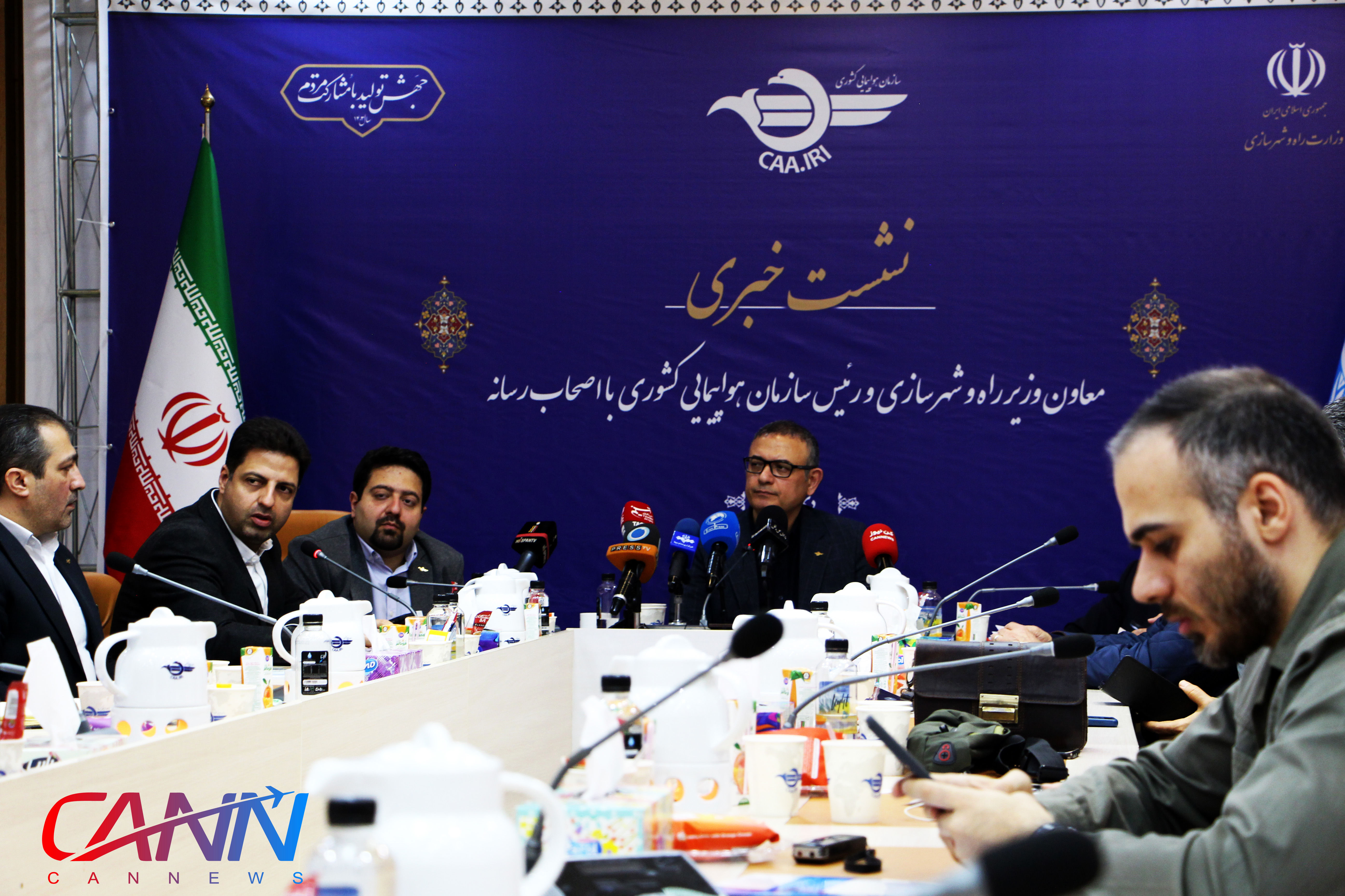 گزارش تصویری از اولین نشست خبری رییس سازمان هواپیمایی کشوری با اصحاب رسانه