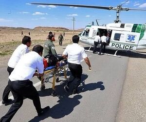 انتقال مصدوم 
سقوط از ارتفاع‌ با هواپیمای اورژانس استان تهران