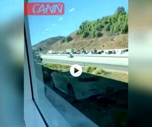 گزارش مخاطب کن نیوز از سقوط هواپیما در کالیفرنیا 