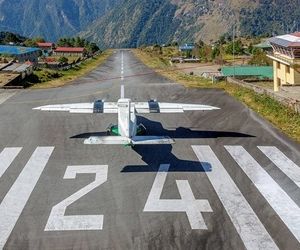 جدیدترین تصاویر از خطرناک‌ترین فرودگاه دنیا
