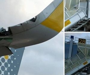 حادثه برای بال ایرباس در ایبیزا