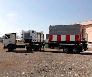 انتقال نخستین برج مراقبت پرواز سیار تولید داخل به مرکز کنترل فضای کشور