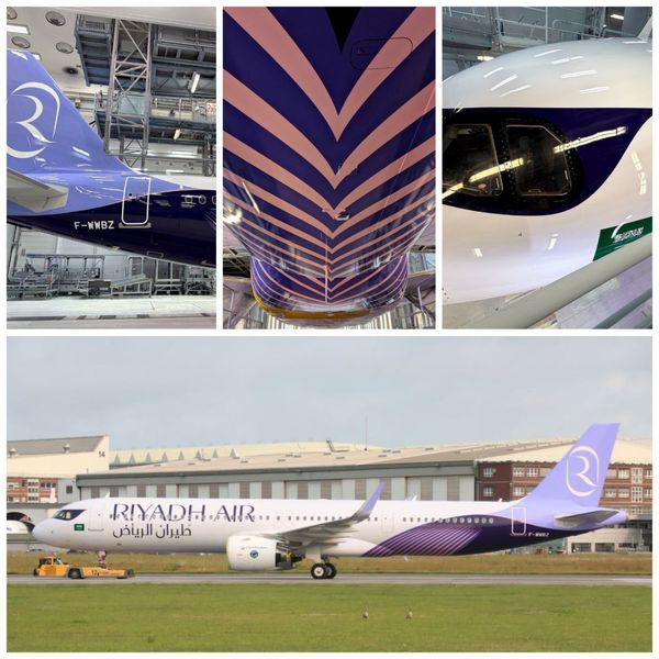 "ریاض ایر" از اولین هواپیماهای خود 

با رنگ‌آمیزی جدید رونمایی کرد


