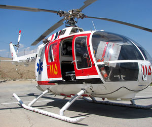 بیمار خارگی در شرایط بد آب‌وهوایی با بالگرد اعزام شد